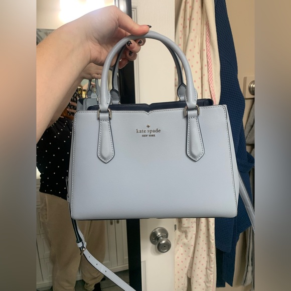 kate spade Handbags - Baby blue Kate Spade handbag with crossbody strap